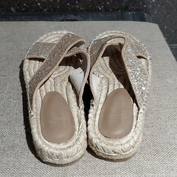 Joie Womens Ianna Espadrille Gold Sandals - Picture 9 of 13